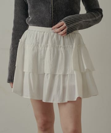 mline(エムライン) [mline]ティアードスカート