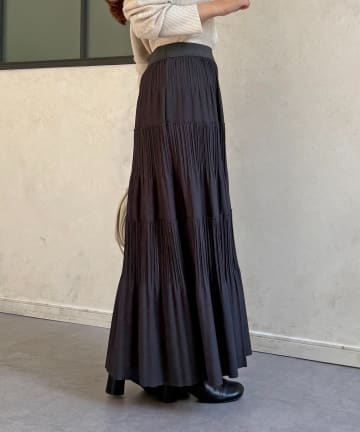 Thevon.(ゼヴォン) カットプリーツティアードスカート