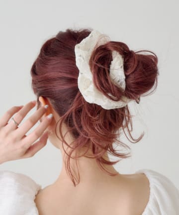 Kastane(カスタネ) 【fiw】.フラワーレースシュシュ