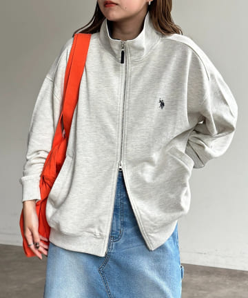 CPCM(シーピーシーエム) 【U.S. POLO ASSN.】裏毛スタンドジップブルゾン