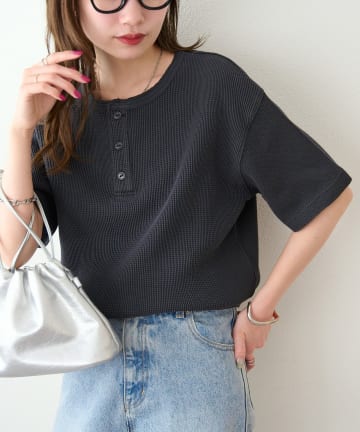 DISCOAT(ディスコート) 【Enlude/サイズ展開あり】ピグメントヘンリーネック《ユニセックス》