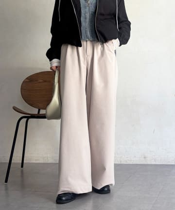 un dix cors(アンディコール) タックパンツ