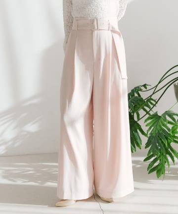 La boutique BonBon(ラブティックボンボン) ベルト付きバギーパンツ