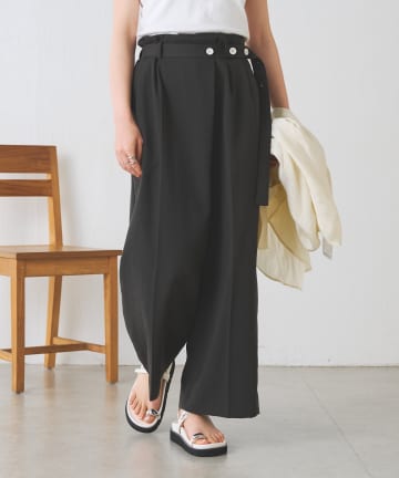 BEARDSLEY(ビアズリー) アシメウエストベルトパンツ