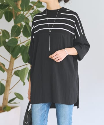 BEARDSLEY(ビアズリー) ボーダーニットブラウス