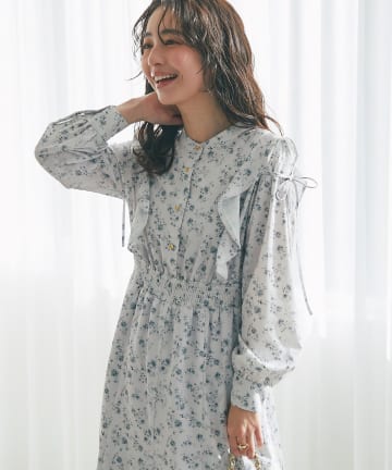 La boutique BonBon(ラブティックボンボン) 【今すぐお届け！・最強愛されワンピース】小花プリントマーメイドワンピース