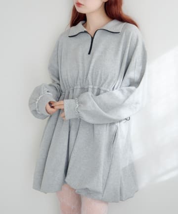 Kastane(カスタネ) スウェットバルーンミニワンピース