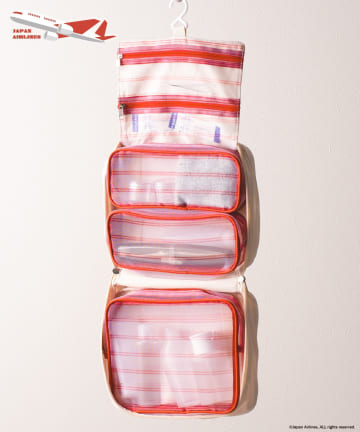 3COINS(スリーコインズ) 吊り下げポーチ／JAPAN AIRLINES