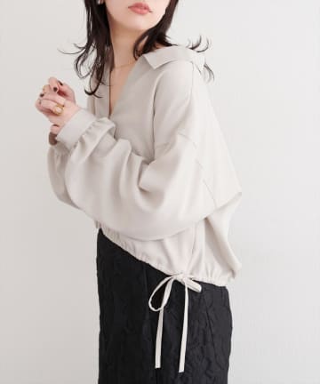 natural couture(ナチュラルクチュール) 裾ドロストブルゾン