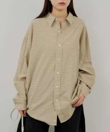 Kastane(カスタネ) 【WHIMSIC】マイクロチェックシャツ