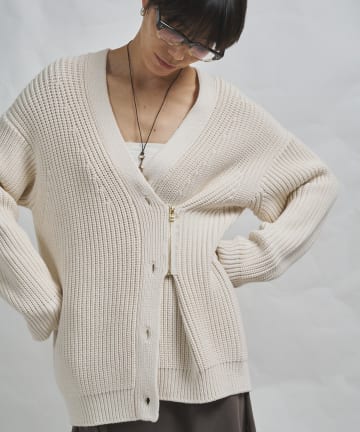 Whim Gazette(ウィム ガゼット) 【GEMINI】片畔カーディガン