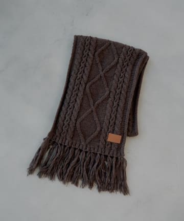 OUTLET(アウトレット) 【Chico】ケーブルニットマフラー