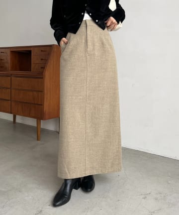 OUTLET(アウトレット) 【CAPRICIEUX LE'MAGE】ピーチタッチIラインスカート