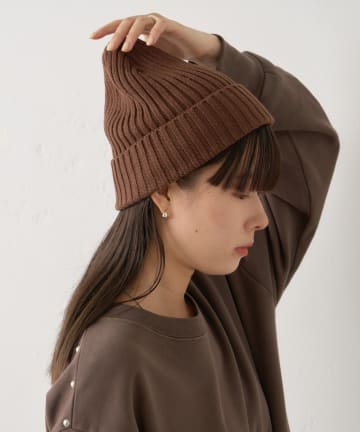 OUTLET(アウトレット) 【Kastane】リブニットキャップ