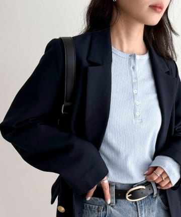 FREDY & GLOSTER(フレディ アンド グロスター) シアーテレコヘンリーネックプルオーバー