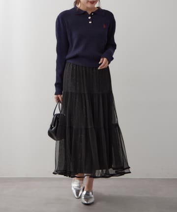 Remind me and forever(リマインドミーアンドフォーエバー) 【2026SS】キラキララメチュールスカート