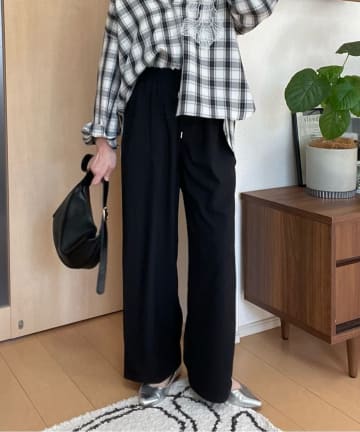 Remind me and forever(リマインドミーアンドフォーエバー) 【らくちんな着心地】リラックスイージーワイドパンツ