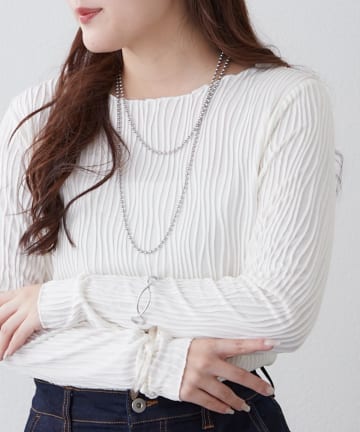 Remind me and forever(リマインドミーアンドフォーエバー) ウェーブジャガードプルオーバー