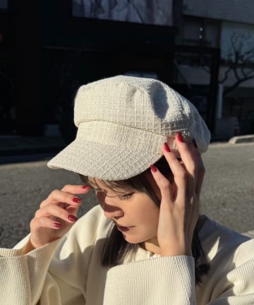 Lattice(ラティス) ツイードキャスケット