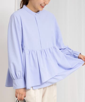 NOLLEY'S(ノーリーズ) ウォッシャブルイレギュラーヘムブラウス