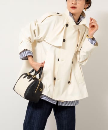 NOLLEY'S(ノーリーズ) NMPウォッシャブルショートトレンチコート