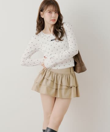 Chico(チコ) レイヤードフリルティアードスカート