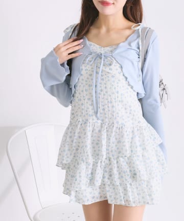 OLIVE des OLIVE(オリーブ デ オリーブ) フリルキャミボレロセット