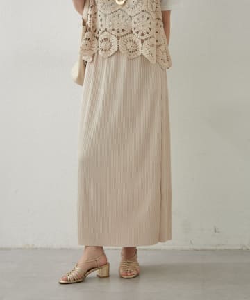 Remind me and forever(リマインドミーアンドフォーエバー) らくちん＆細見え叶う！リブナロースカート