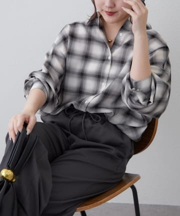 Remind me and forever(リマインドミーアンドフォーエバー) 自由に着こなせる！3WAYオーバーシャツブラウス