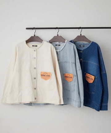 Remind me and forever(リマインドミーアンドフォーエバー) リメーク風ノーカラーGジャン