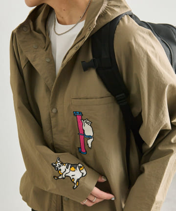 ear PAPILLONNER(イア パピヨネ) 【KEN NAKAYAMA×ear】コラボ ウインドブレーカー《撥水/UVカット機能あり》