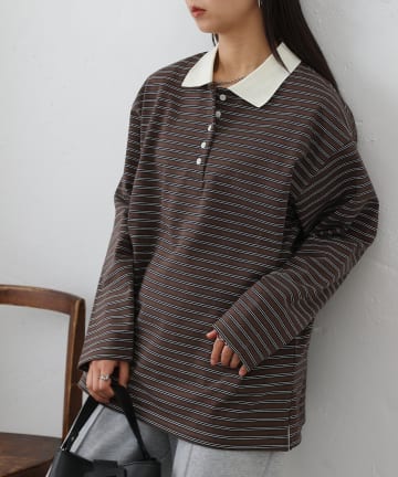 COLONY 2139(コロニー トゥーワンスリーナイン) ボーダーラガーシャツ