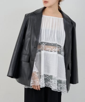 SHENERY(シーナリー) 【26SS予約】レースチュニックブラウス