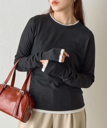 COLONY 2139(コロニー トゥーワンスリーナイン) 【WEB限定】シアーテレコレイヤードロンTEE