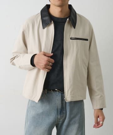 COLONY 2139(コロニー トゥーワンスリーナイン) ダック襟キリカエジップブルゾン