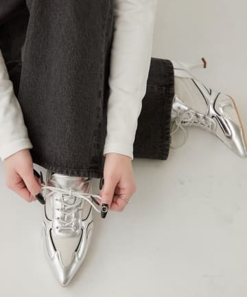 WHO’S WHO gallery(フーズフーギャラリー) MESH HEEL SNEAKERS