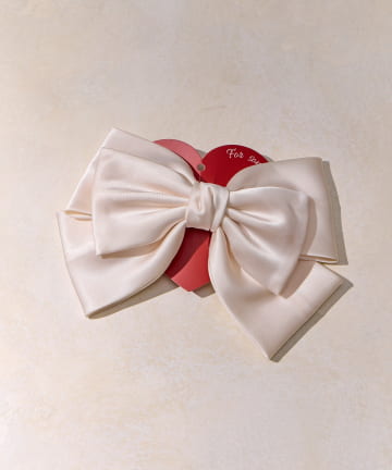 Lattice(ラティス) サテンリボンバレッタ