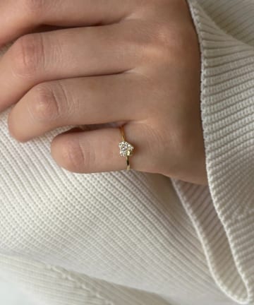 Lattice(ラティス) ストーンハートピンキーリング