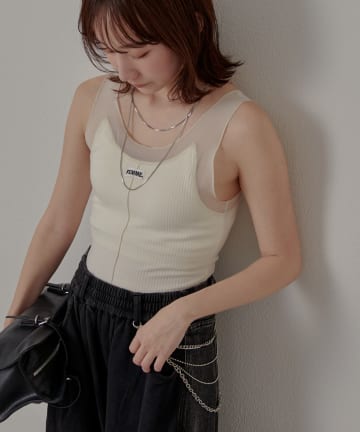 mline(エムライン) [mline]シアーレイヤーキャミ