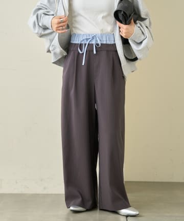 CIAOPANIC TYPY(チャオパニックティピー) ≪26SS展示会アイテム≫ダブルウエストワイドイージースラックス