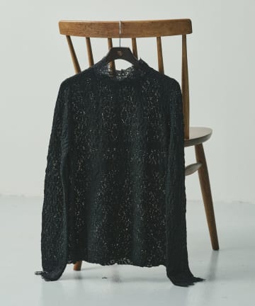 PUAL CE CIN(ピュアルセシン) ダブルストレッチレースカットソー