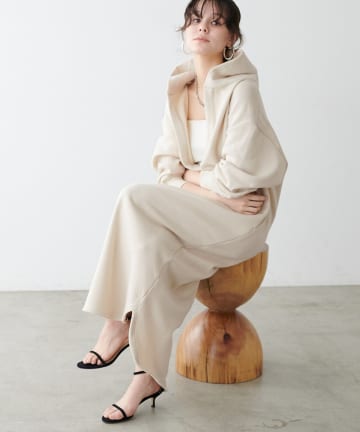 LARUTA(ラルータ) 裏起毛フーディーワンピース