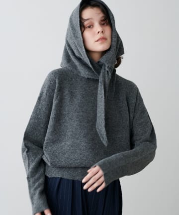 LARUTA(ラルータ) スカーフセットニットプルオーバー