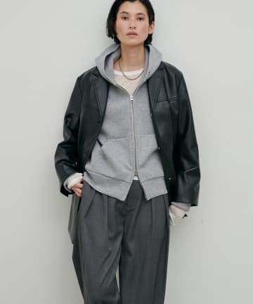 LARUTA(ラルータ) ダンボールフードZIP付きプルオーバー