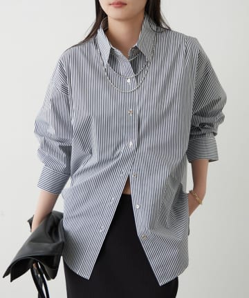 LOUNGEDRESS(ラウンジドレス) ストライプBigシャツ