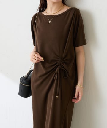 COLLAGE GALLARDAGALANTE(コラージュ ガリャルダガランテ) 【接触冷感】フロントドロストカットワンピース