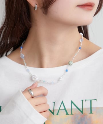 mystic(ミスティック) パールチャームネックレス