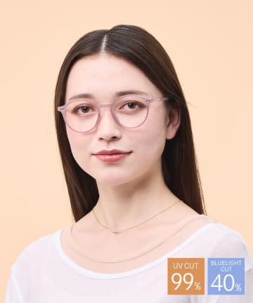 3COINS(スリーコインズ) 曇りにくいプラボストンメガネ