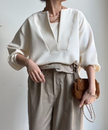 DOUDOU(ドゥドゥ) アンティークダンボールスキッパープルオーバー