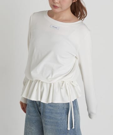 RAY CASSIN(レイカズン) ペプラムロンT